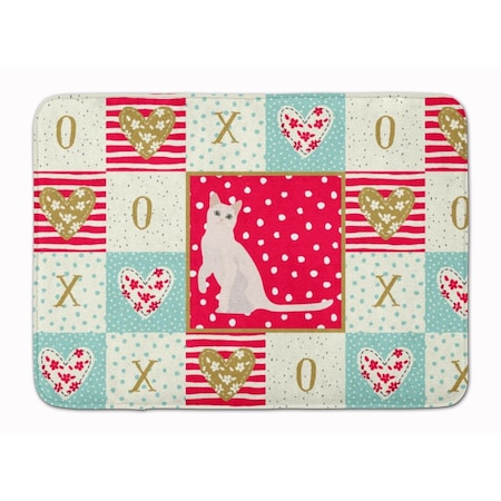 Carolines Treasures 19 x 27 in. Burmilla No.1 Cat Love Machine Washable Memory Foam Mat CK5749RUG